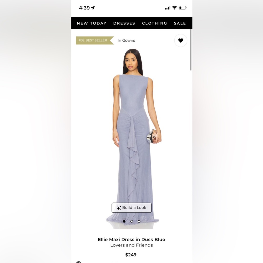 Lovers and Friends Ellie Maxi Dress in Dusk Blue